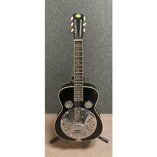 Regal SQUARE NECK Resonator Guitar Black