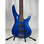 Used Ibanez SR300 Electric Bass Guitar Metallic Blue