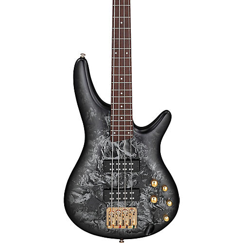 Ibanez SR300EDX Electric Bass Guitar Black Ice Frozen Matte