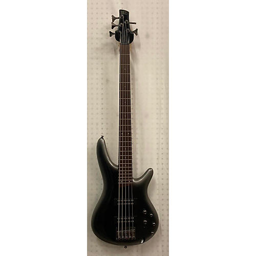 Ibanez SR305 5 String Electric Bass Guitar Black and Silver