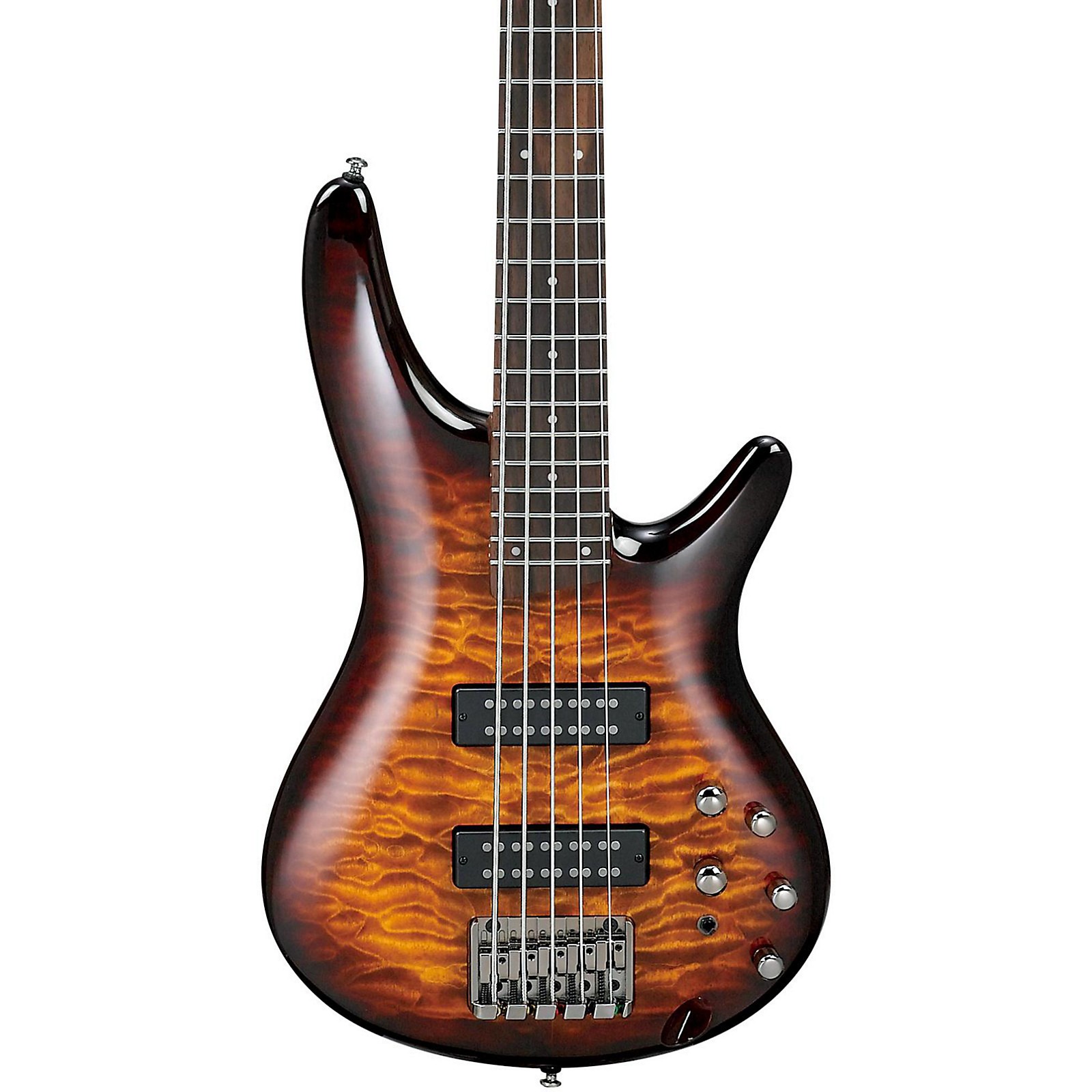Ibanez SR405EQM Quilted Maple 5String Electric Bass Guitar Dragon Eye Burst Musician