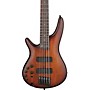 Ibanez SR505AL 5-String Left-Handed Electric Bass Guitar - Mahogany Brown Burst Low Gloss