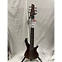 Used Ibanez SR506 6 String Electric Bass Guitar Black Cherry