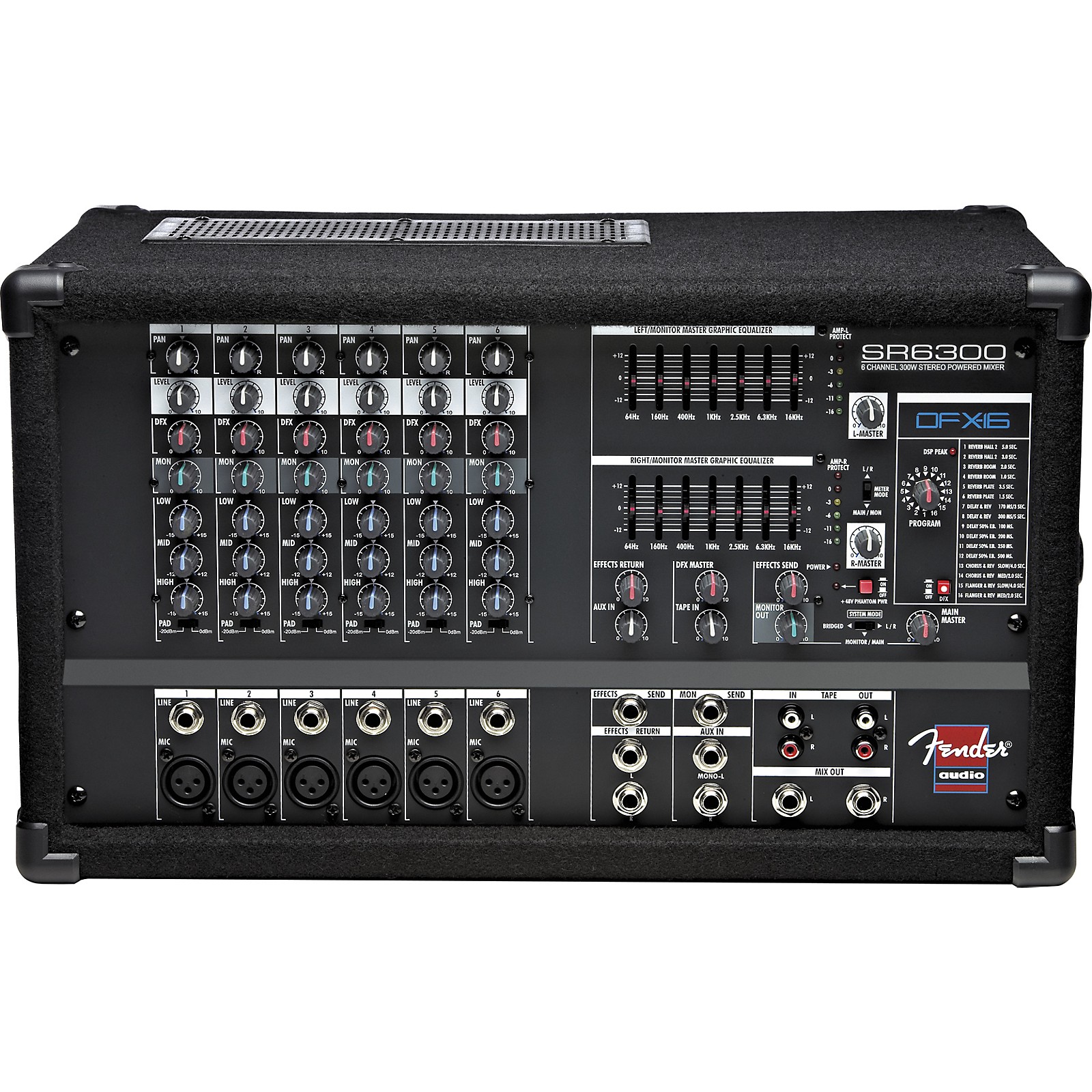 Fender SR6300 Powered Mixer Musician's Friend