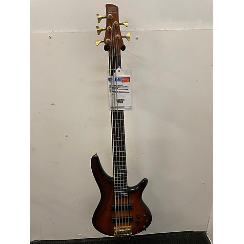 Ibanez SR755 5 String Electric Bass Guitar Sunburst