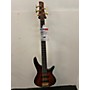 Used Ibanez SR755 5 String Electric Bass Guitar Sunburst