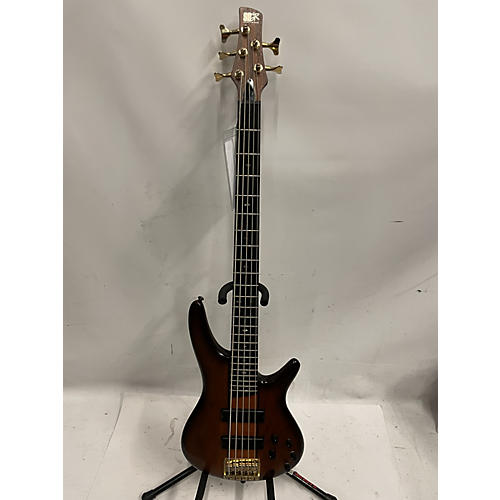 Ibanez SR755 5 String Electric Bass Guitar Tobacco Burst