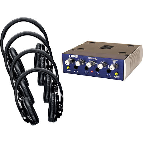 SRH240 Four Pack with HP4 Headphone Amp