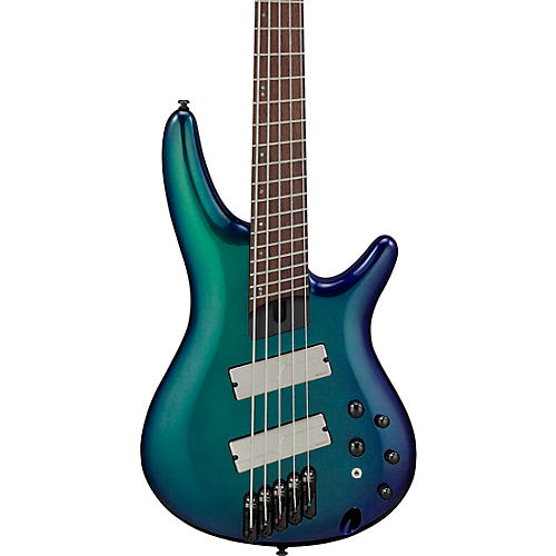 Ibanez SRMS725 5-String Multi-Scale Electric Bass Guitar Condition 2 - Blemished Blue Chameleon 197881224622