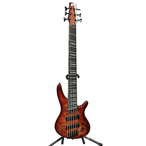 Ibanez SRMS806 Electric Bass Guitar BROWN TOPAZ BURST