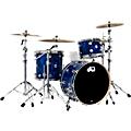 DW SSC Collector's Series 3-Piece Finish Ply Shell Pack with Chrome Hardware Ruby GlassBlue Moonstone