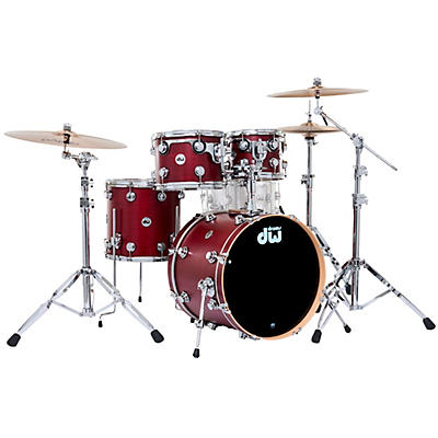 DW SSC Collectors Series 4-Piece Satin Oil Shell Pack With 22" Bass Drum