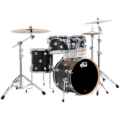 DW SSC Collectors Series 4-Piece Satin Oil Shell Pack With 22" Bass Drum