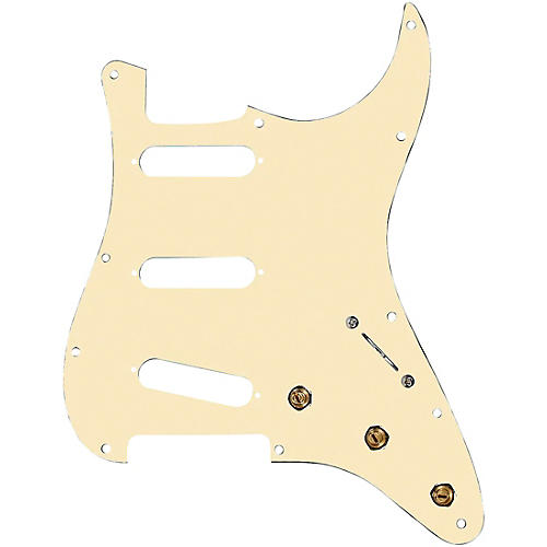 920d Custom SSS Pre-Wired Pickguard for Strat With S5W Wiring Harness Aged White