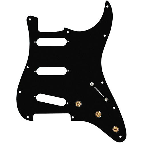 920d Custom SSS Pre-Wired Pickguard for Strat With S7W Wiring Harness Black