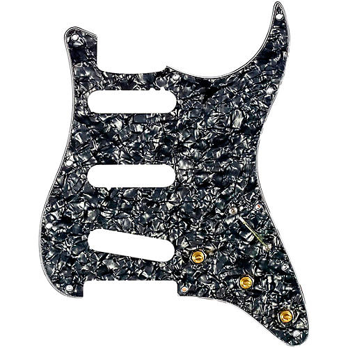920d Custom SSS Prewired Pickguard for Strat With S5W-BL-V Wiring Harness Black Pearl