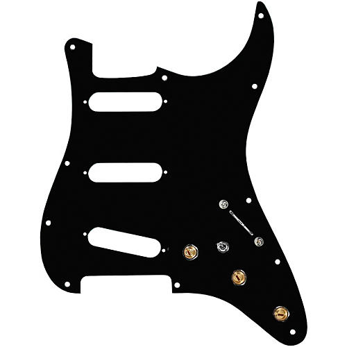 920d Custom SSS Prewired Pickguard for Strat With S7W-MT Wiring Harness Black