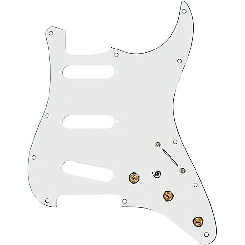 920d Custom SSS Prewired Pickguard for Strat With S7W-MT Wiring Harness Parchment