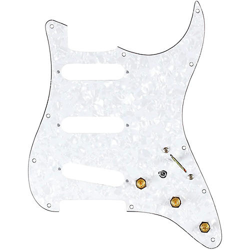920d Custom SSS Prewired Pickguard for Strat With S7W-MT Wiring Harness White Pearl