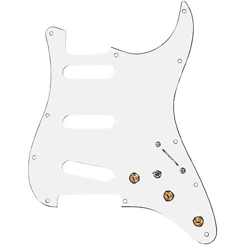 920d Custom SSS Prewired Pickguard for Strat With S7W-MT Wiring Harness White