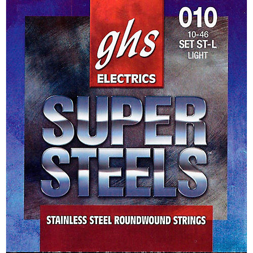 ST-L Super Steels Roundwound Light Electric Guitar Strings