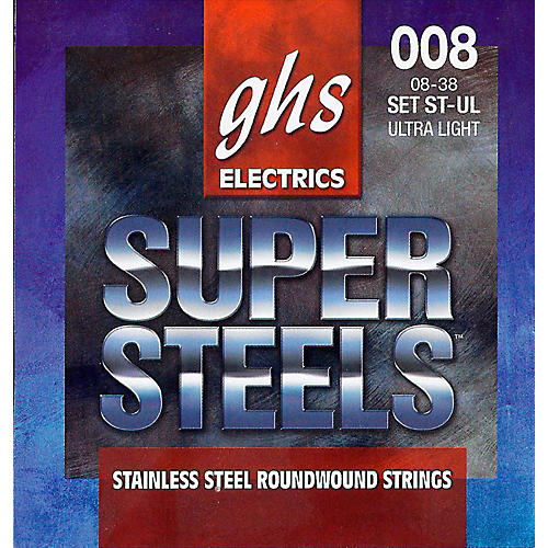 ST-UL Super Steels Roundwound Ultra Light Electric Guitar Strings
