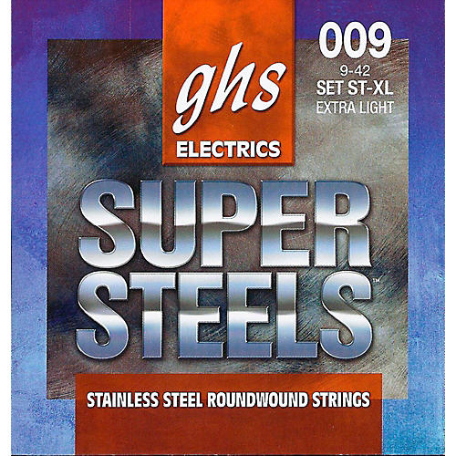 ST-XL Super Steels Roundwound Extra Light Electric Guitar Strings