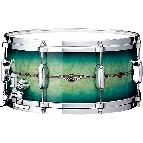 TAMA STAR Maple Snare Drum 14 x 6.5 in. Cerulean Birds Eye Maple Burst