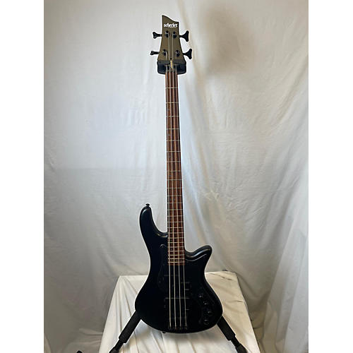 Schecter Guitar Research STILETTO STEALTH 4 STRING Electric Bass Guitar Black