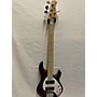 Used Sterling by Music Man STINGRAY 5 HH Electric Bass Guitar Maroon