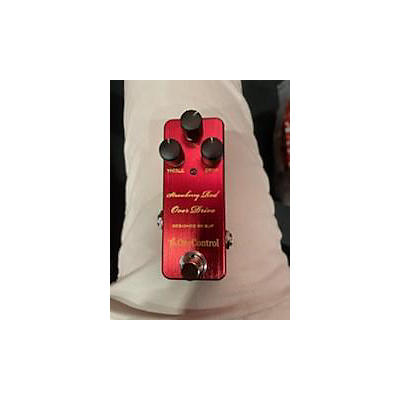 One Control STRAWBERRY RED OVERDRIVE Effect Pedal