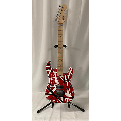 EVH STRIPED SERIES RED WITH BLACK STRIPES Solid Body Electric Guitar