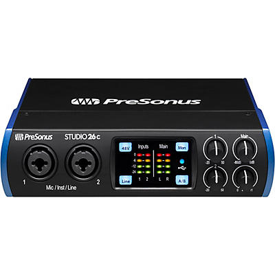 PreSonus STUDIO 26C USB-C 2x4 audio/MIDI interface