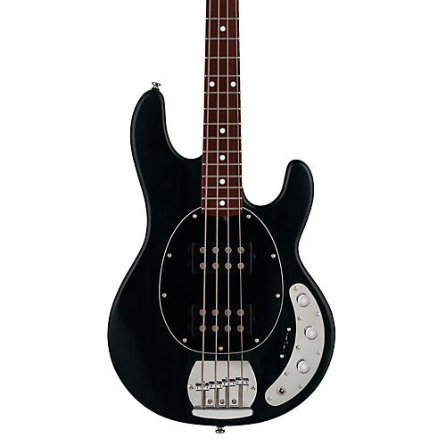 Sterling by Music Man SUB Series StingRay RAY4 HH Electric Bass Guitar - Trans Black Satin