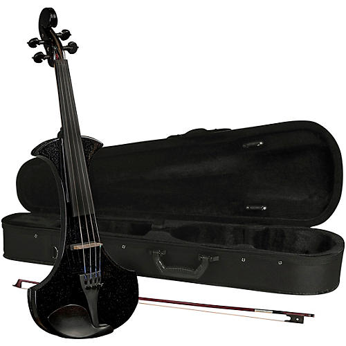 Cremona SV-180BKE Premier Student Electric Violin Outfit Condition 1 - Mint 4/4 Metallic Black