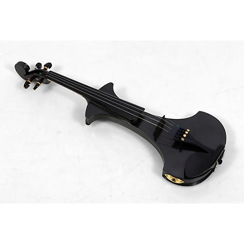 Cremona SV-180BKE Premier Student Electric Violin Outfit Condition 3 - Scratch and Dent 4/4, Metallic Black 197881188344