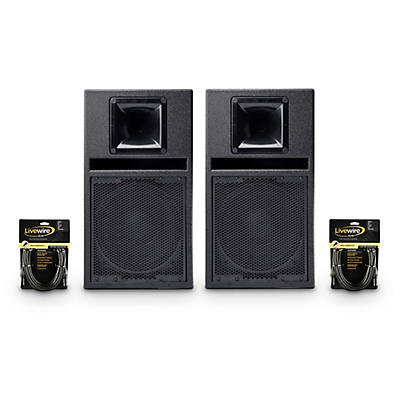 BASSBOSS SV9-MK3 9" Powered Speaker Pair With Cables