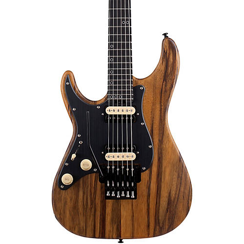 Schecter Guitar Research SVSS Exotic Black Limba Left Handed Electric Guitar Black Limba