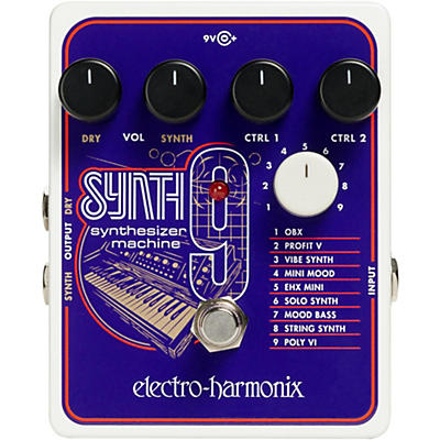 Electro-Harmonix SYNTH9 Synthesizer Machine Guitar Effects Pedal