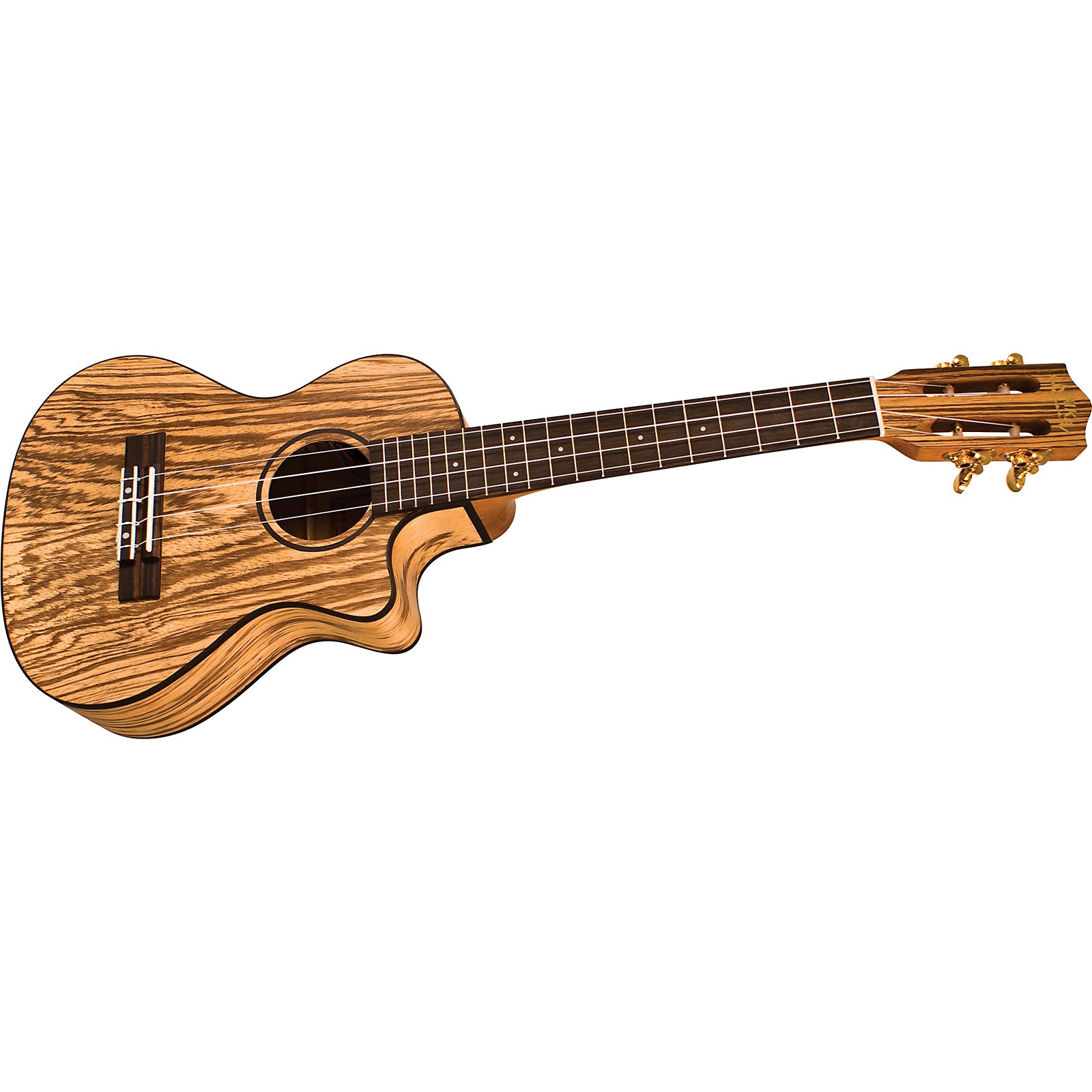 Lanikai SZWTCA Cutaway Zebrawood Tenor AcousticElectric Ukulele