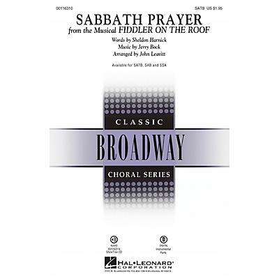 Hal Leonard Sabbath Prayer (from Fiddler on the Roof) SATB by Fiddler On The Roof (Musical) by John Leavitt