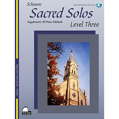 SCHAUM Sacred Solos - Level Three Educational Piano Book with CD (Level Early Inter)