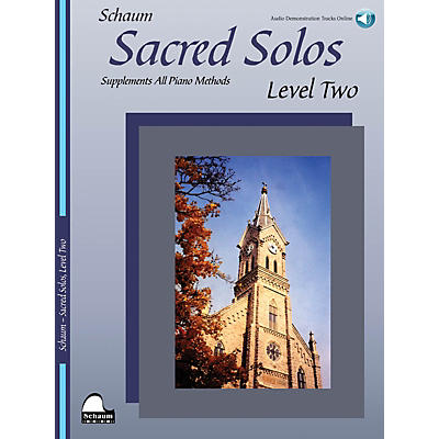 Schaum Sacred Solos (Level Two) Educational Piano Book with CD (Level Early Inter)