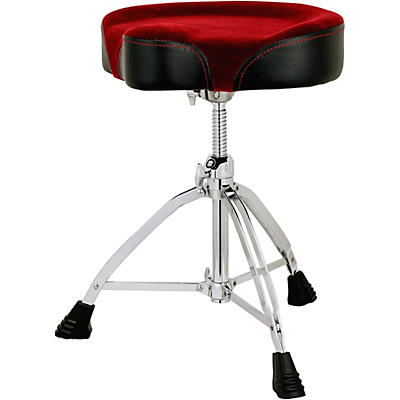 Mapex Saddle Top Double-Braced Drum Throne - Red Cloth Top