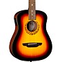Luna Guitars Safari Tribal 3/4 Size Travel Acoustic/Electric Guitar Tobacco Sunburst