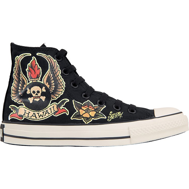 Converse Sailor Jerry Chuck Taylor All Star Skull Wings Hi-Top Shoes ...