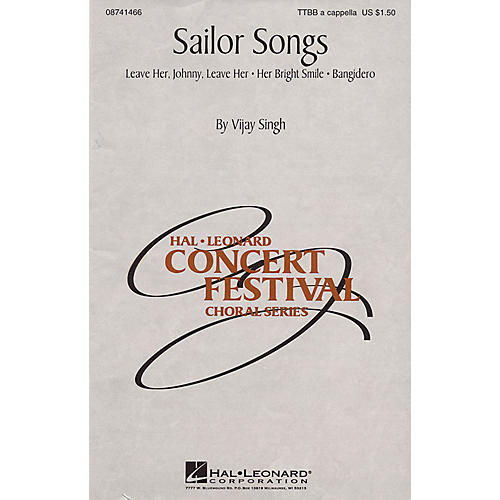 Hal Leonard Sailor Songs (Collection) TTBB A Cappella arranged by Vijay Singh