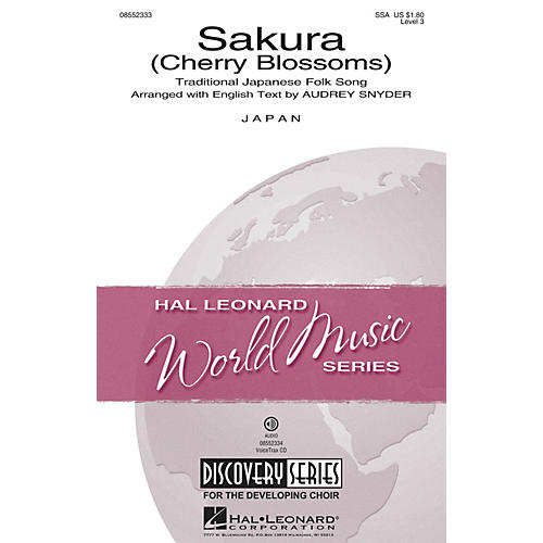 Hal Leonard Sakura (Cherry Blossoms) Discovery Level 3 SSA arranged by Audrey Snyder