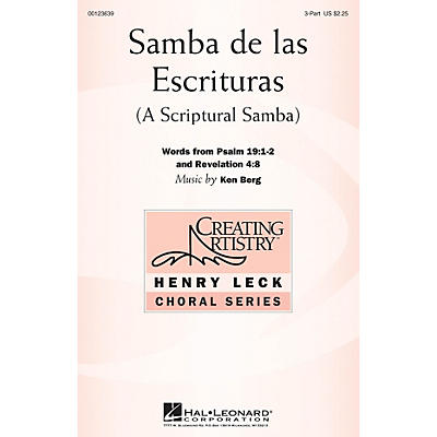 Hal Leonard Samba de las Escrituras 3 Part Treble composed by Ken Berg