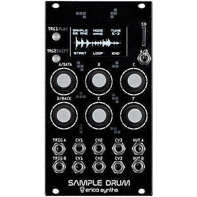 Erica Synths Sample Drum Sample Player Eurorack Module